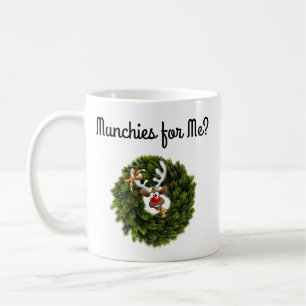 Tasse de café Munchies de l'arbre de sapin vert po