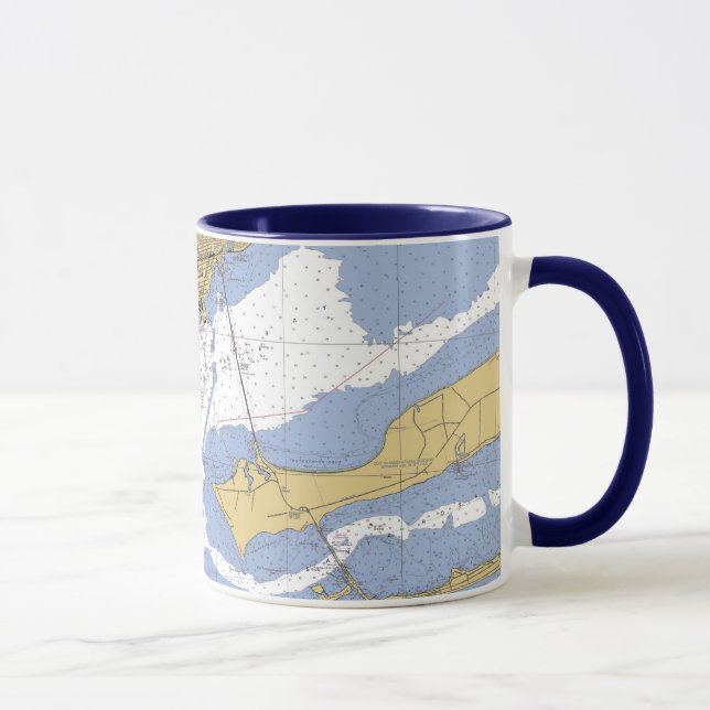 Tasse de café nautique de diagramme de port de (Droite)