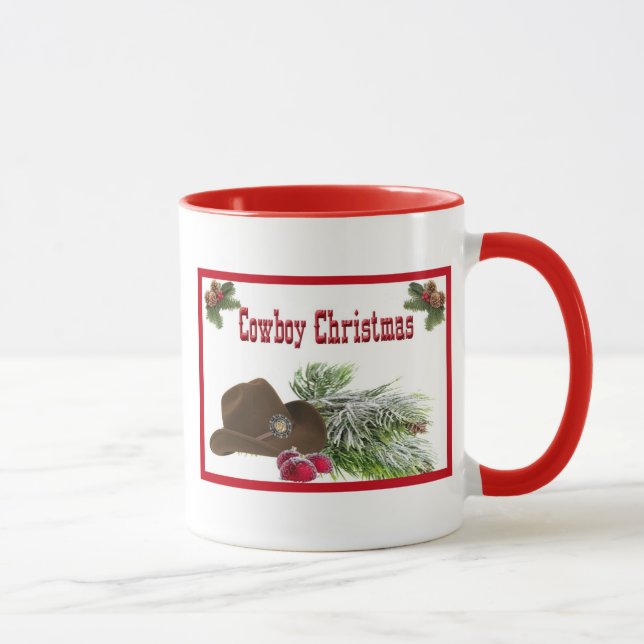 Tasse de café occidentale de Noël de cowboy (Droite)