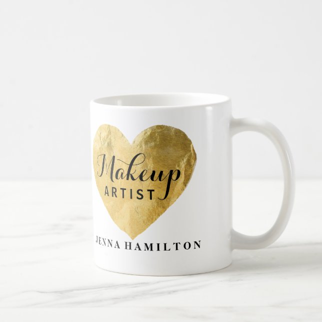 Tasse de café personnalisable de maquilleur (Droite)