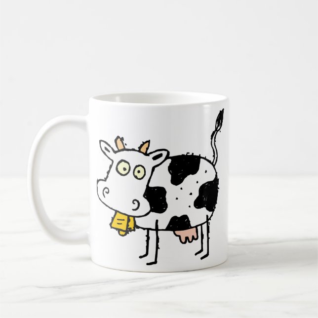 Tasse de café personnalisable d'enfants de vache (Gauche)