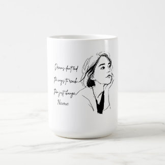 Tasse de café personnalisée avec citation inspiran