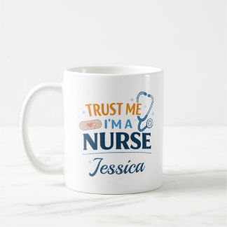 Tasse de café personnalisée Confiance, je suis inf