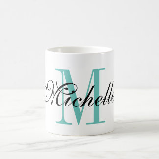Tasse de café personnalisée de monogramme de nom