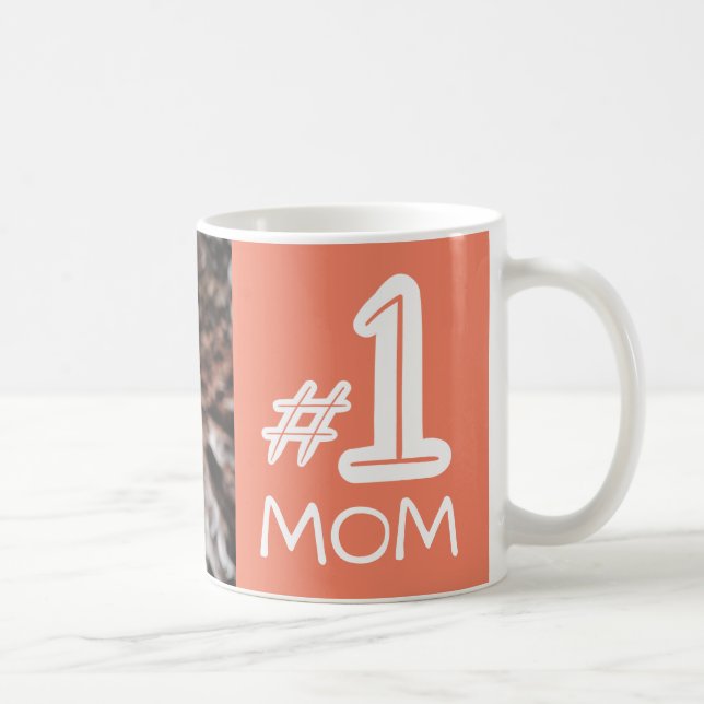 Tasse de café personnalisée de rose de pêche de (Droite)