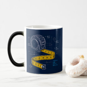 Tasse de café personnalisée 'Mesurez deux fois' po