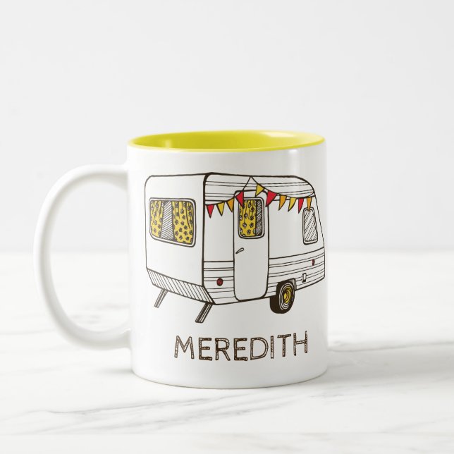 Tasse de café personnalisée par caravane de (Gauche)