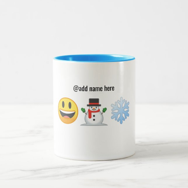 Tasse de café personnalisée par | d'Emoji de (Centre)