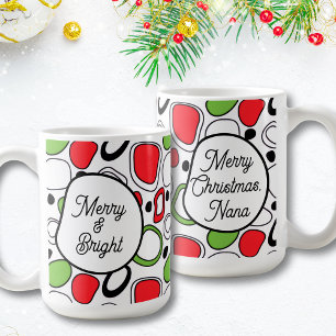 Tasse de café personnalisée pour les fêtes moderne