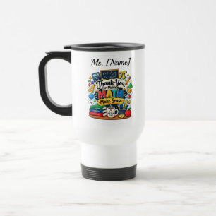Tasse de café personnalisée pour professeur de mat