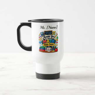 Tasse de café personnalisée pour professeur de mat