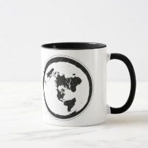 Tasse de café plate de la terre