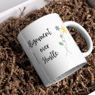 Tasse de café pleine conscience Citation motivante