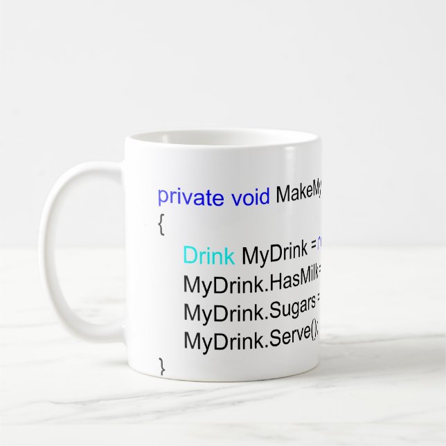 Tasse de café pointue de programmeurs de C# (Gauche)