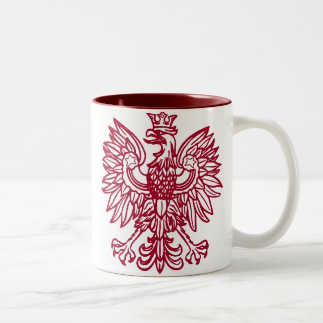 Tasse de café polonaise de crête d'Eagle (Droit)