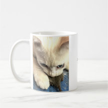 Tasse de café pour chat « Tu m'as pour toujours, c