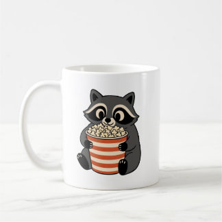 Tasse de café pour la soirée cinéma avec un adorab