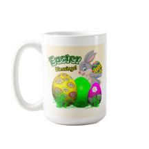 Tasse de café pour les bénédictions de Pâques