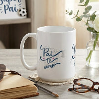 Tasse de café pour papa en portugais pour la fête 