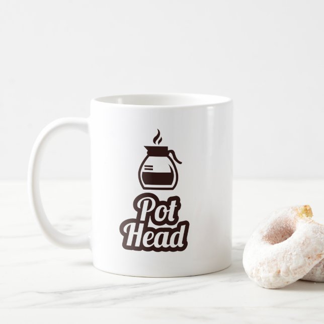 Tasse de café principale de pot (Avec donut)