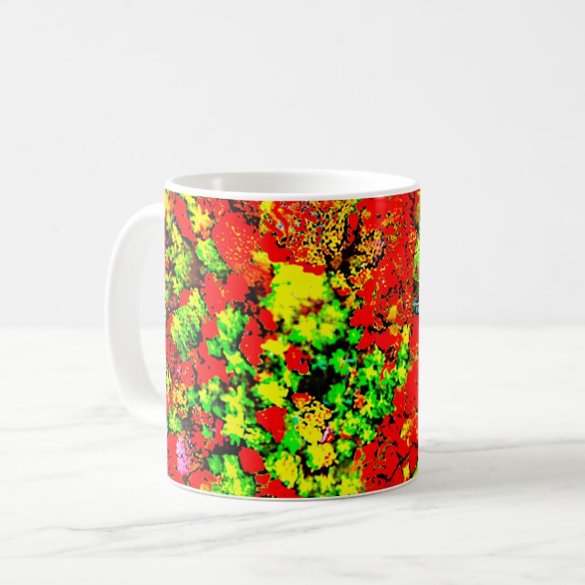 tasse de café psychédélique (Devant gauche)