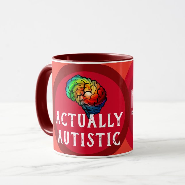 Tasse de café rebelle en fait autiste de (Devant gauche)