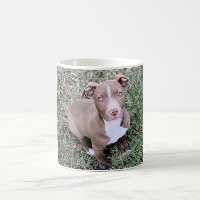 Tasse de café rouge de Pitbull de nez (Centre)