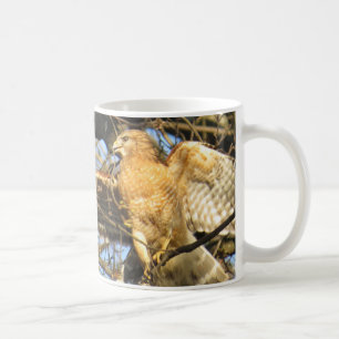 tasse de café Rouge-épaulée de faucon