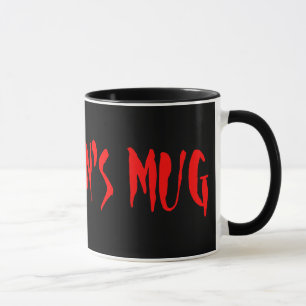 Tasse de café satanique avec la fourchette de