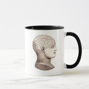 Tasse de café sectionnelle de cerveau