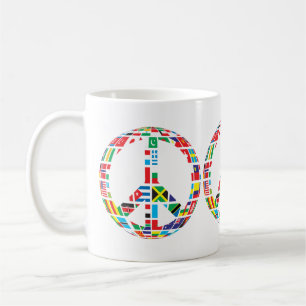 tasse de café signe de paix