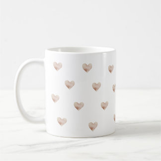 Tasse de café simple Cœur Rose