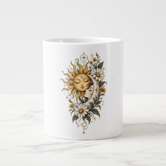 Tasse de café Soleil Lune Céleste Mystique et Flor