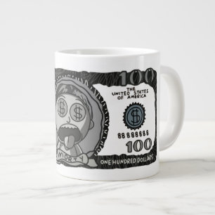 Tasse de café spéciale "Funny Money Morty" 100 Dol