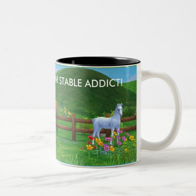 Tasse de café stable d'intoxiqué d'étoile (Droit)