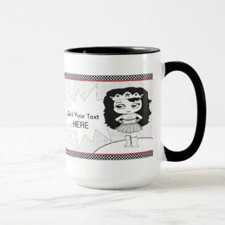 Tasse de café superbe de fille