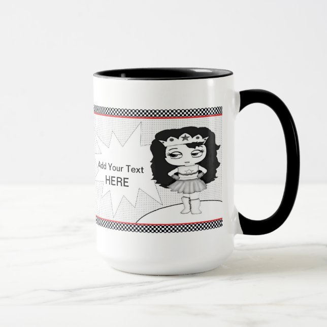 Tasse de café superbe de fille (Droite)