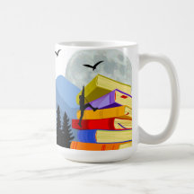 Tasse de café sur l'alphabétisation