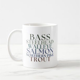 Tasse de café sur le thème de la pêche dans le Mic