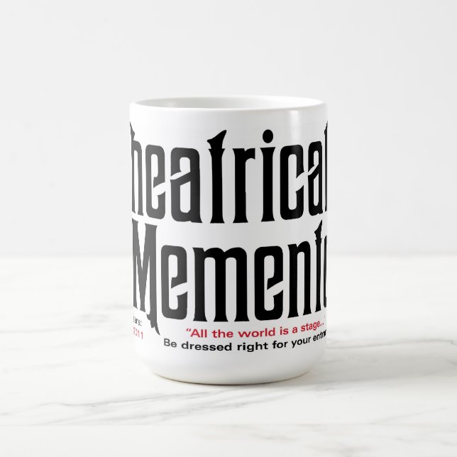 Tasse de café théâtrale de souvenirs (Centre)
