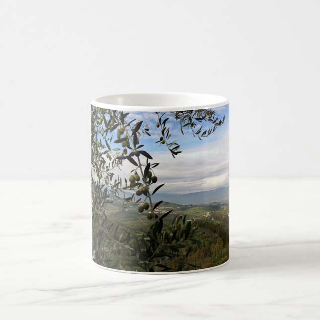 Tasse de café toscane de paysage (Centre)