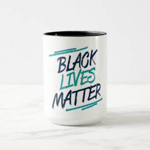 Tasse de café typographique moderne Black Lives Ma