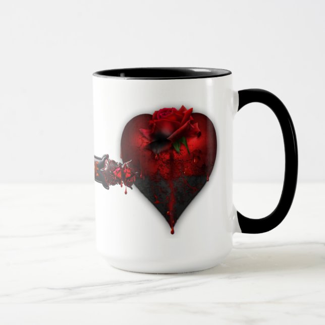 Tasse de café Valentine gothique (Droite)