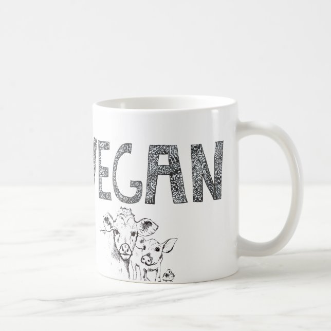 Tasse de café végétalienne (Droite)