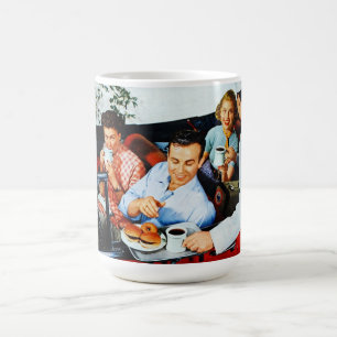 Tasse de café vintage d'art