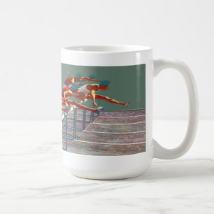 Tasse de café vintage d'athlétisme