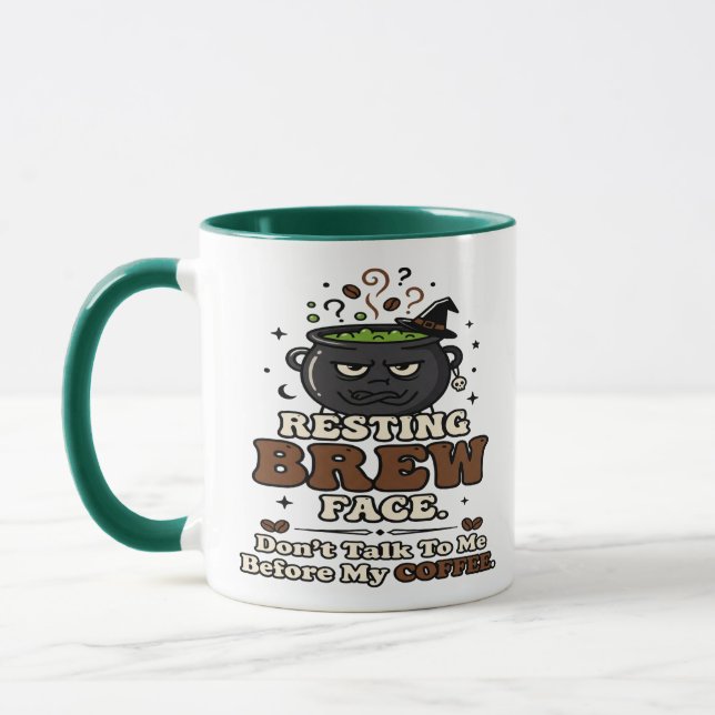 Tasse de café visage de repos de la préparation Ha (Gauche)