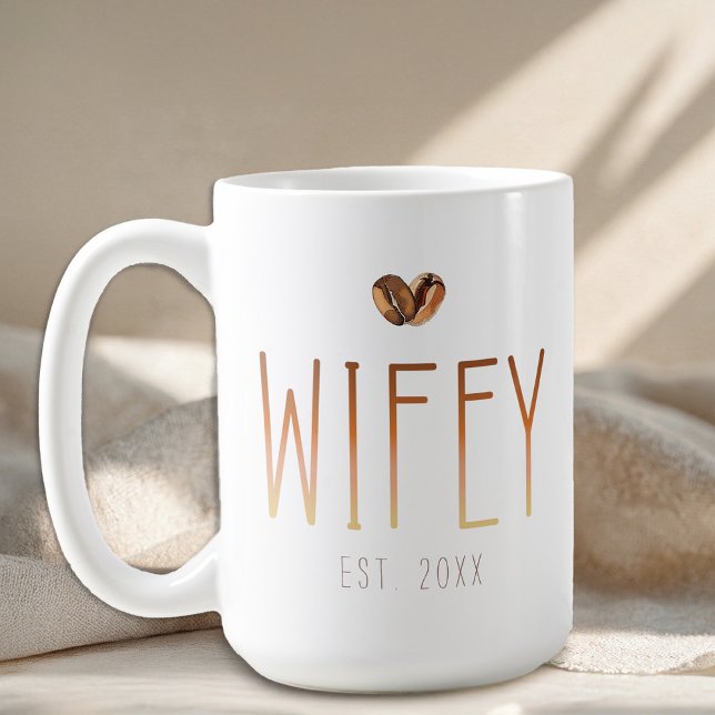 Tasse de café Wifey Est Cadeau de mariage Love Is  (Wifey Mug)