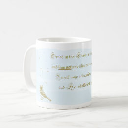 Tasse de calligraphie Proverbes Confiance au Seign