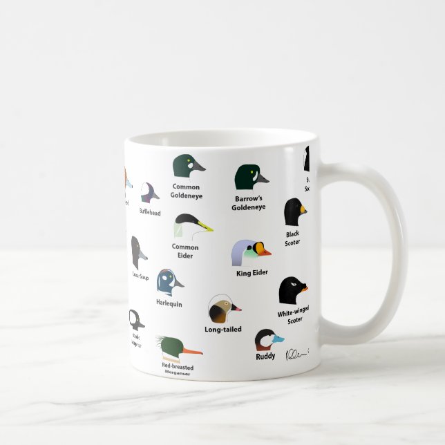 Tasse de canard de BIRDFACE (avec des étiquettes) (Droite)